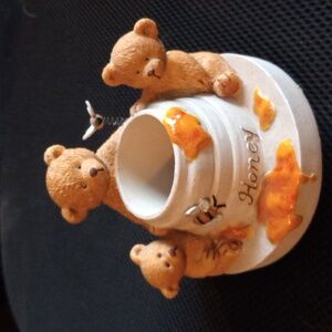 Home Interiors and Gifts Honey Bears Candle Capper°product. Like new!